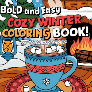 Cozy winter coloring book