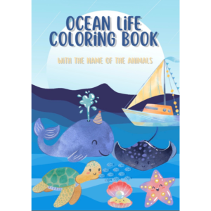 Ocean life coloring book