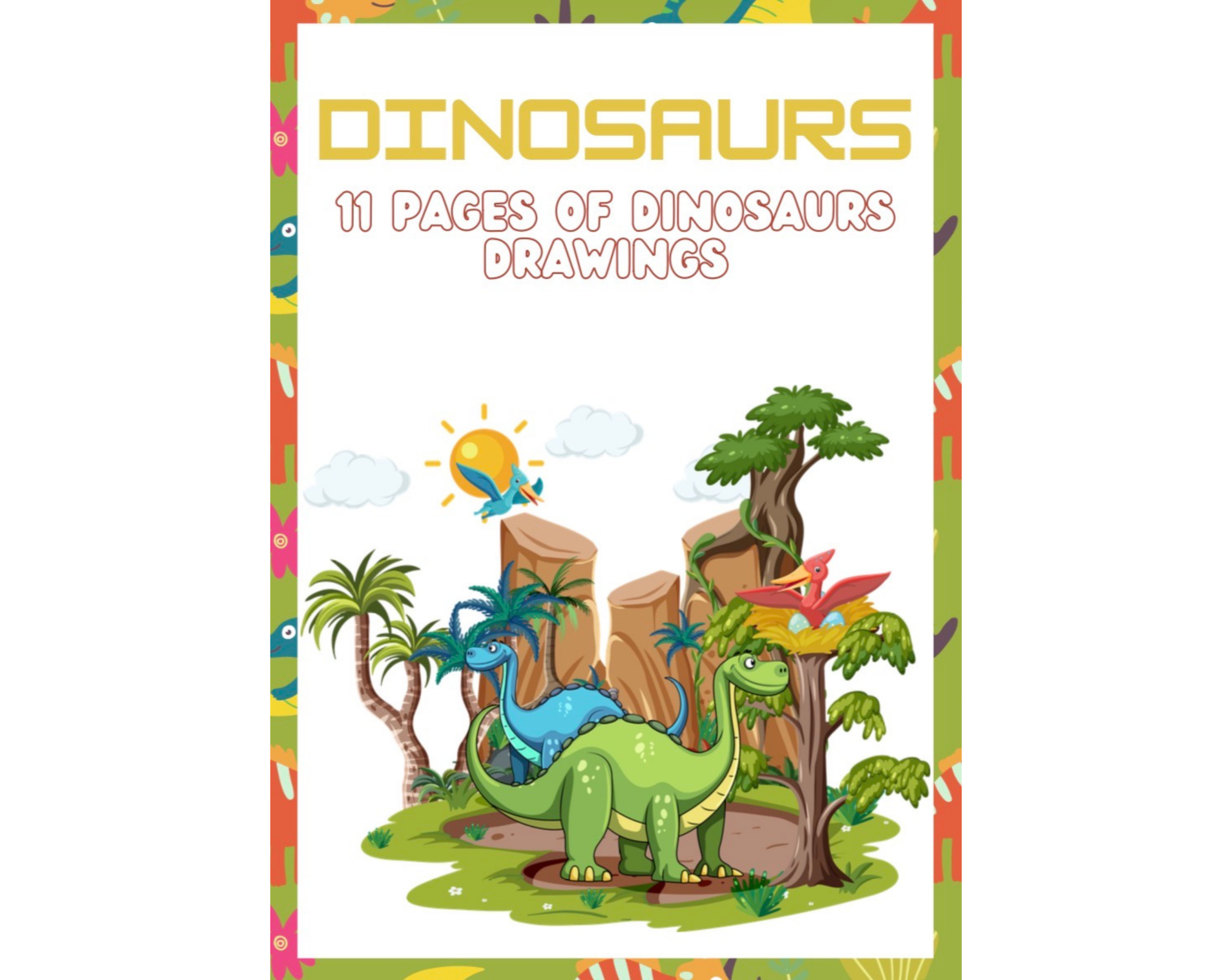 Dinosaur coloring book