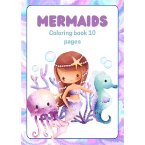 Mermaid coloring book