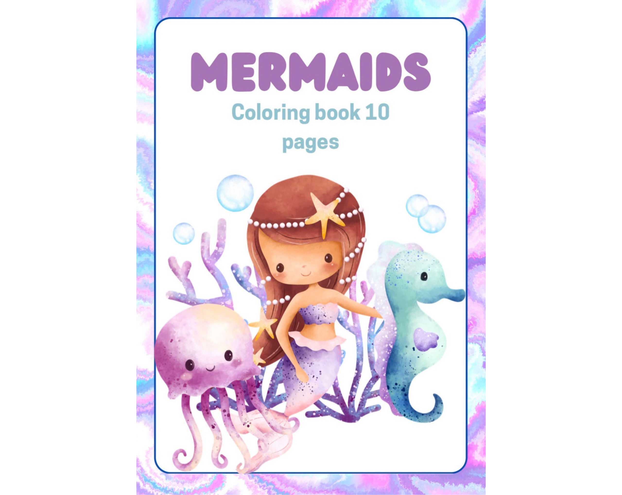 Mermaid coloring book