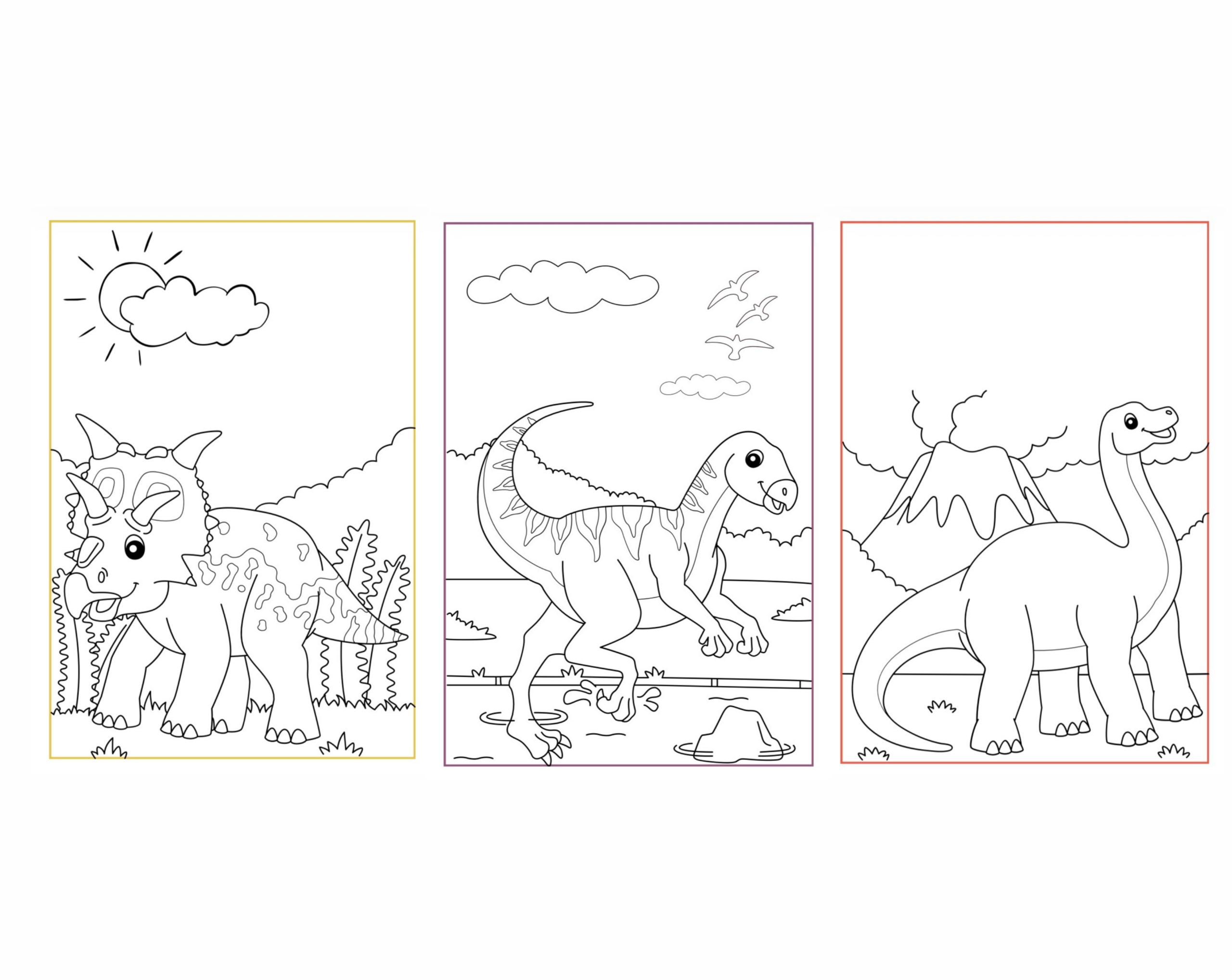 Dinosaur coloring book - Image 2